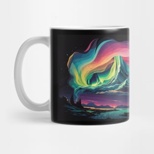 northern lights aurora borealis Mug